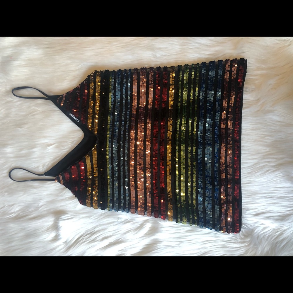 Sequin striped cami!